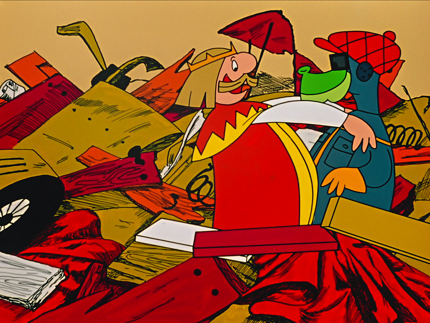 king krak welcoming smok wawelski among debris king krak welcoming smok wawelski among debris