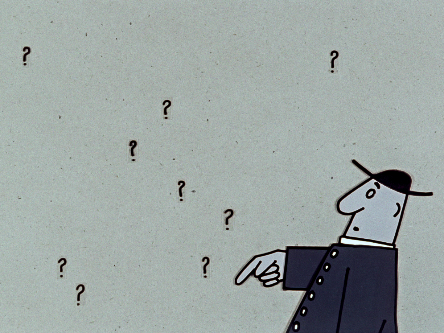 priest with bunch of question marks