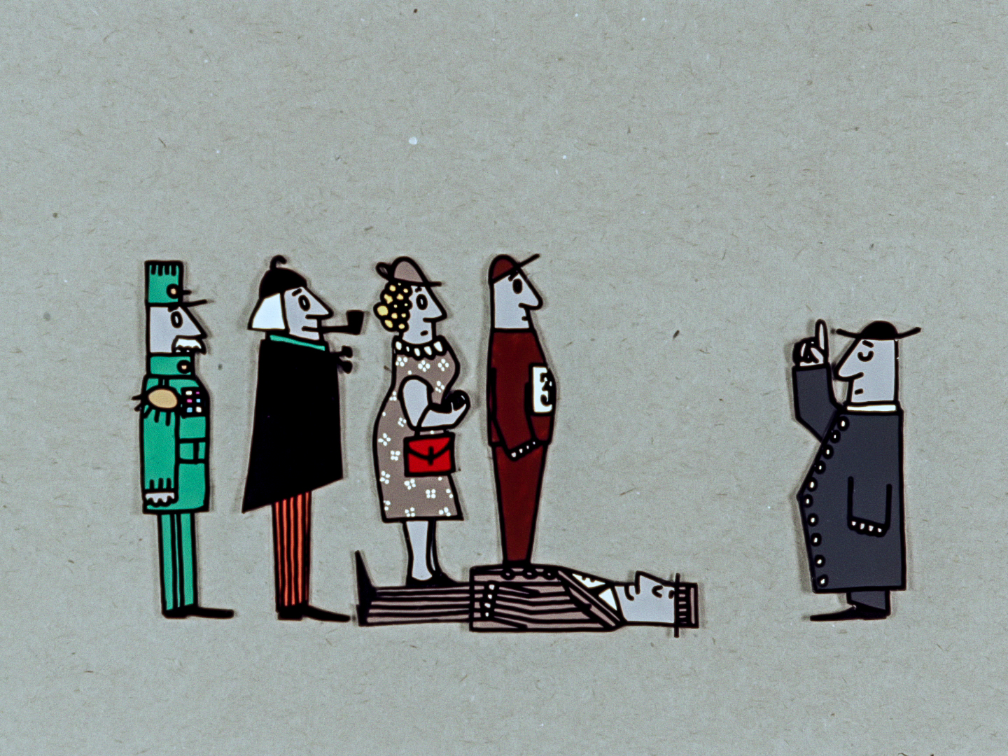 bunch of onlookers gather around pressumed dead man